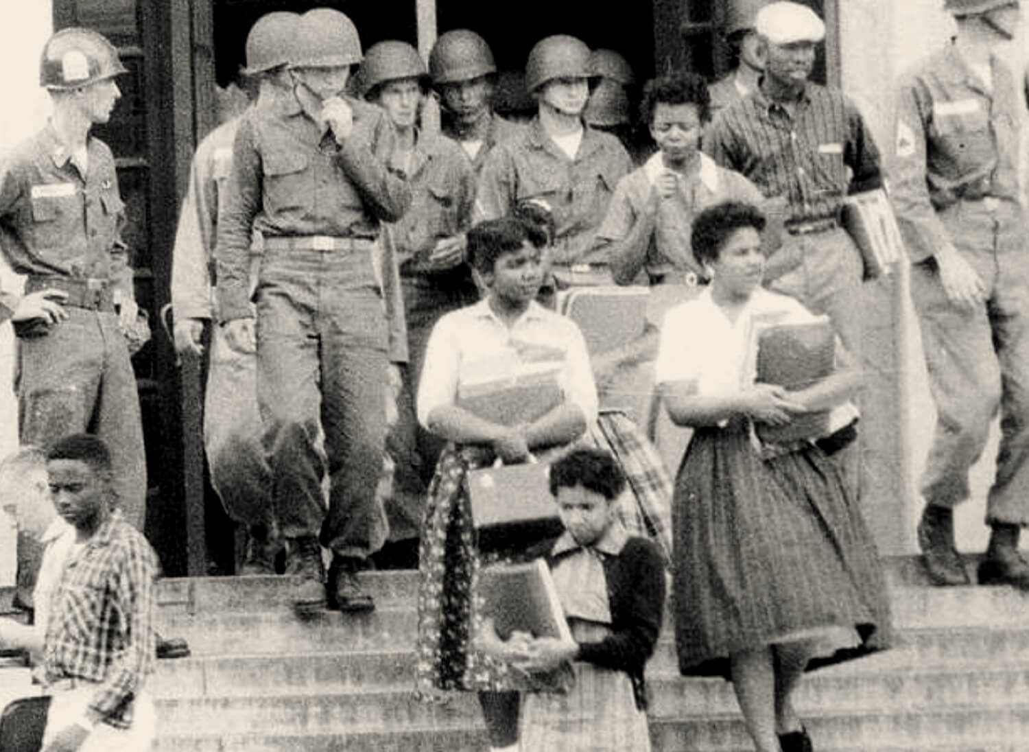 Arkansas National Guard at Little Rock Central High School, Little Rock Central High School National Historic Site, 1957