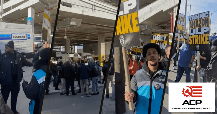 Amazon workers on strike